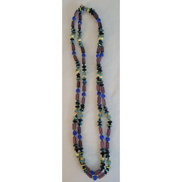 Unbranded Jewelry - Beaded Necklace Acrylic Multi Colors 60" Long Strand